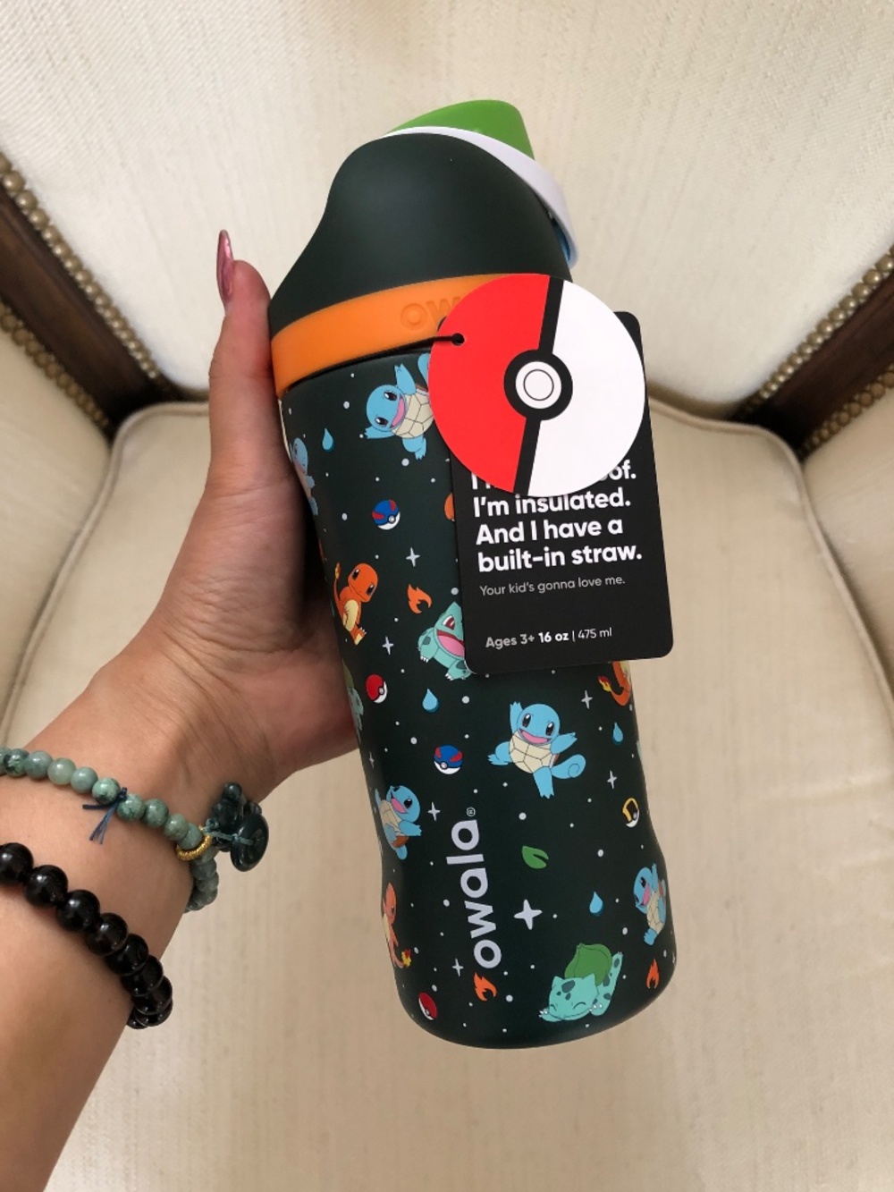 NWT POKÉMON x OWALA FreeSip 16oz KANTO REGION FIRST PARTNERS